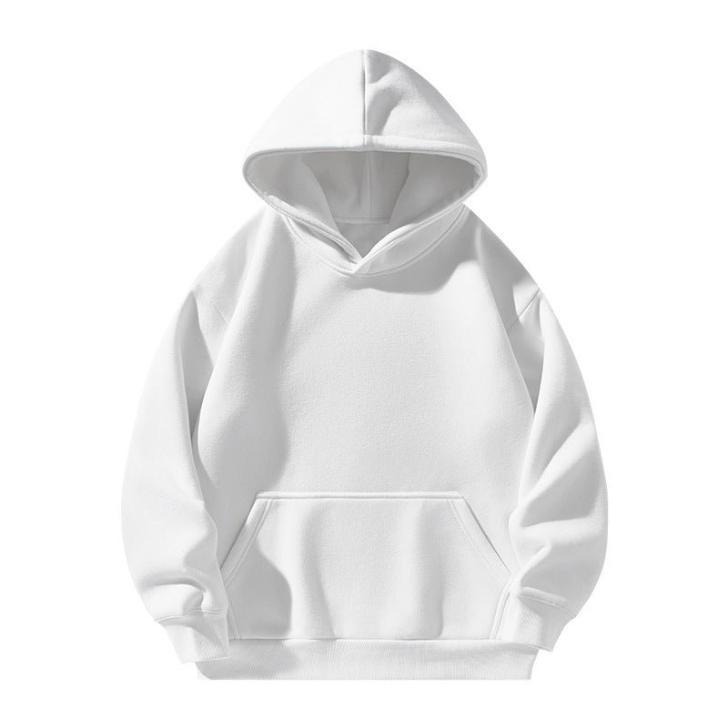 Chandail à capuchon épais doublé molleton pour homme et femme
