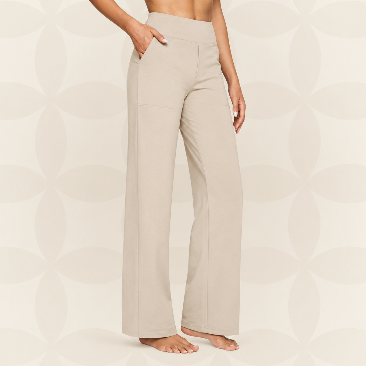 Pantalon à jambe large élégant et confortable