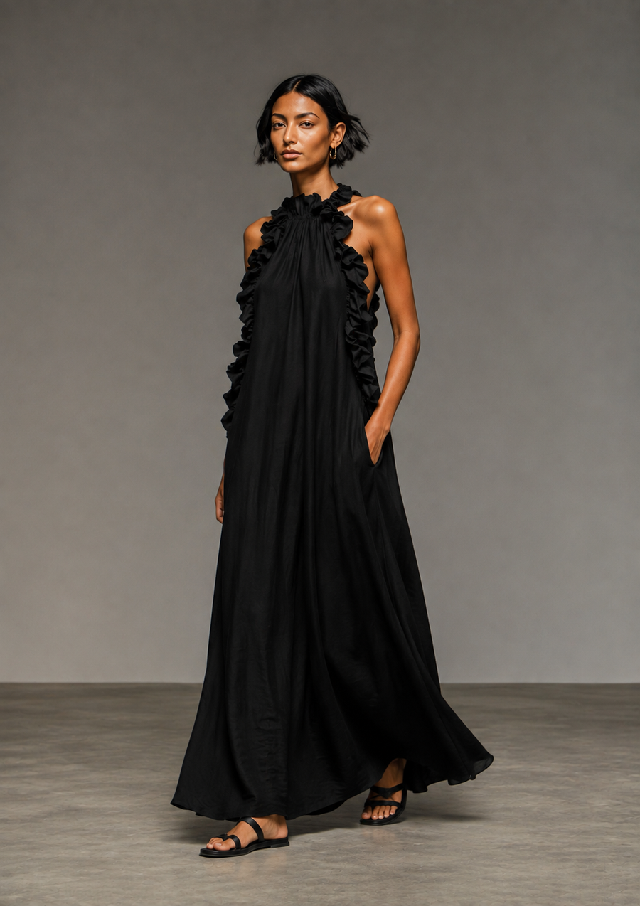 Ava Robe longue avec poches