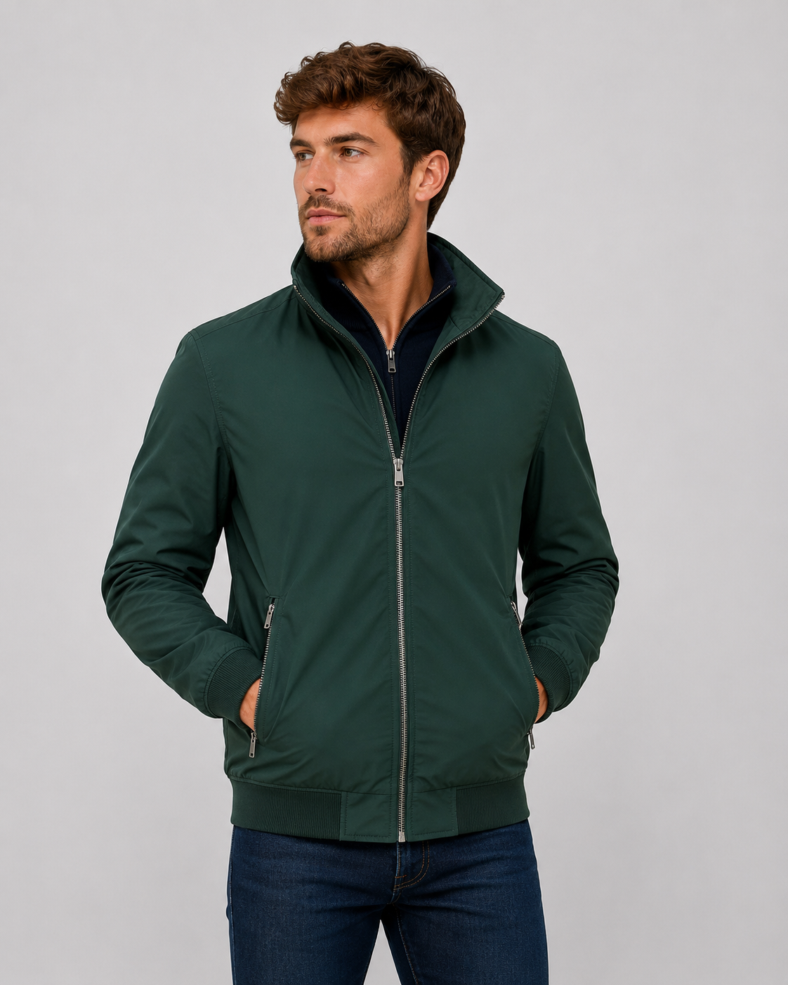 Blouson aviateur décontracté pour homme