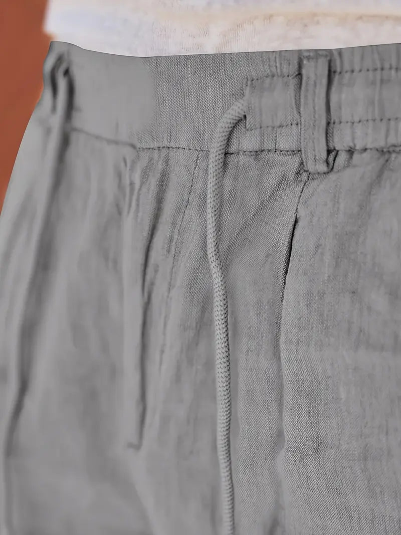 Tito | Pantalon large en lin avec cordon