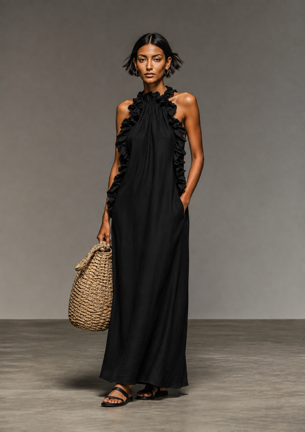 Ava Robe longue avec poches