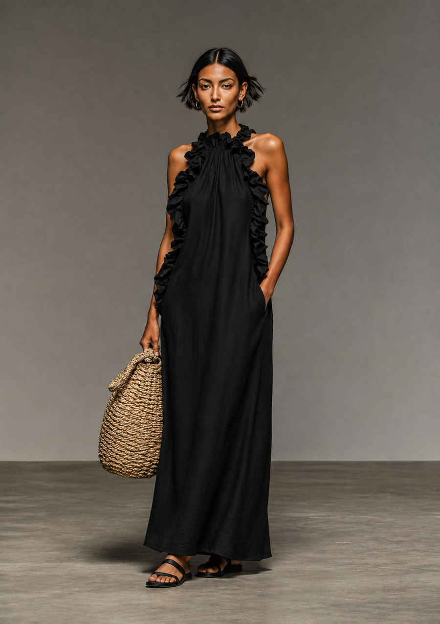 Ava Robe longue avec poches