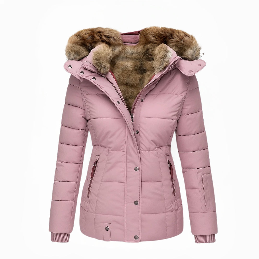 Maybelle | Manteau d'hiver matelassé à capuchon