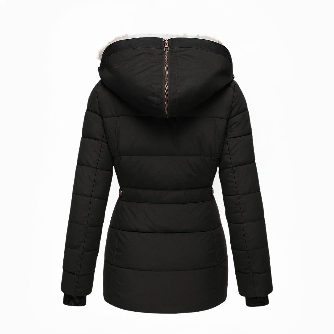 Maybelle | Manteau d'hiver matelassé à capuchon