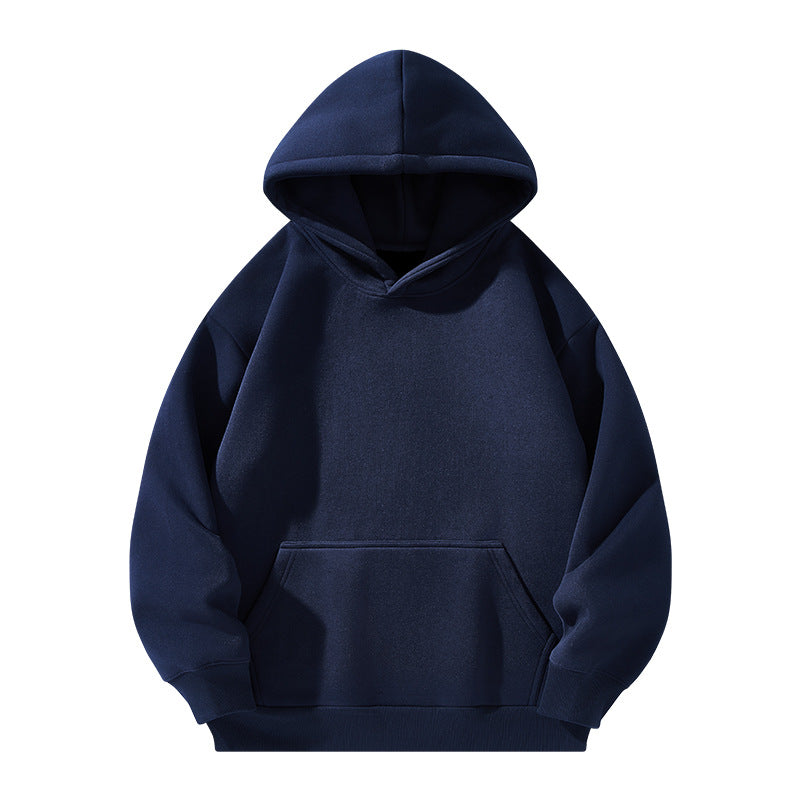Chandail à capuchon épais doublé molleton pour homme et femme