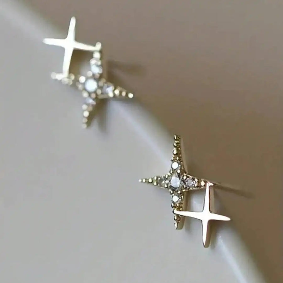 Boucles d'oreilles Étoile scintillante
