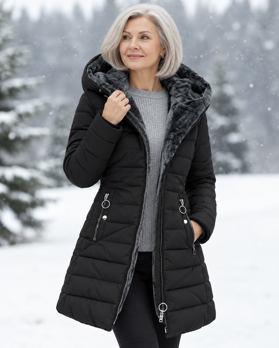 Marga™ | Manteau d'hiver matelassé chaud à capuchon