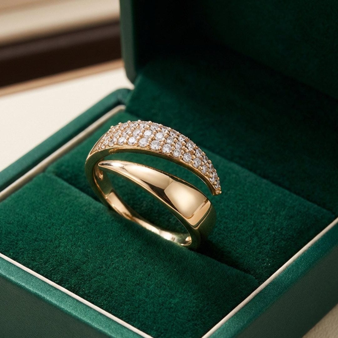 Bague Enveloppante croisée élégante