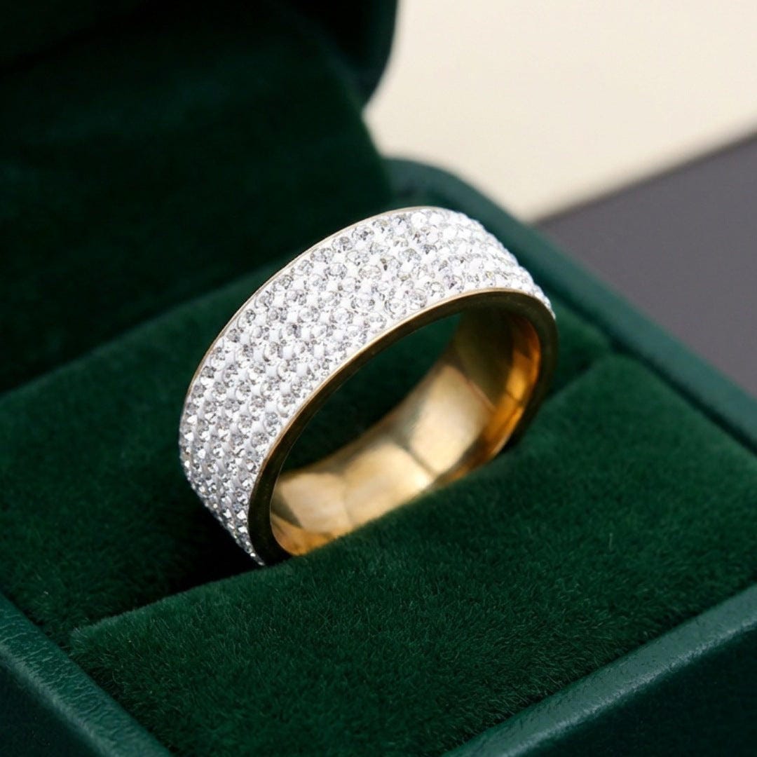 Bague-anneau à cristaux