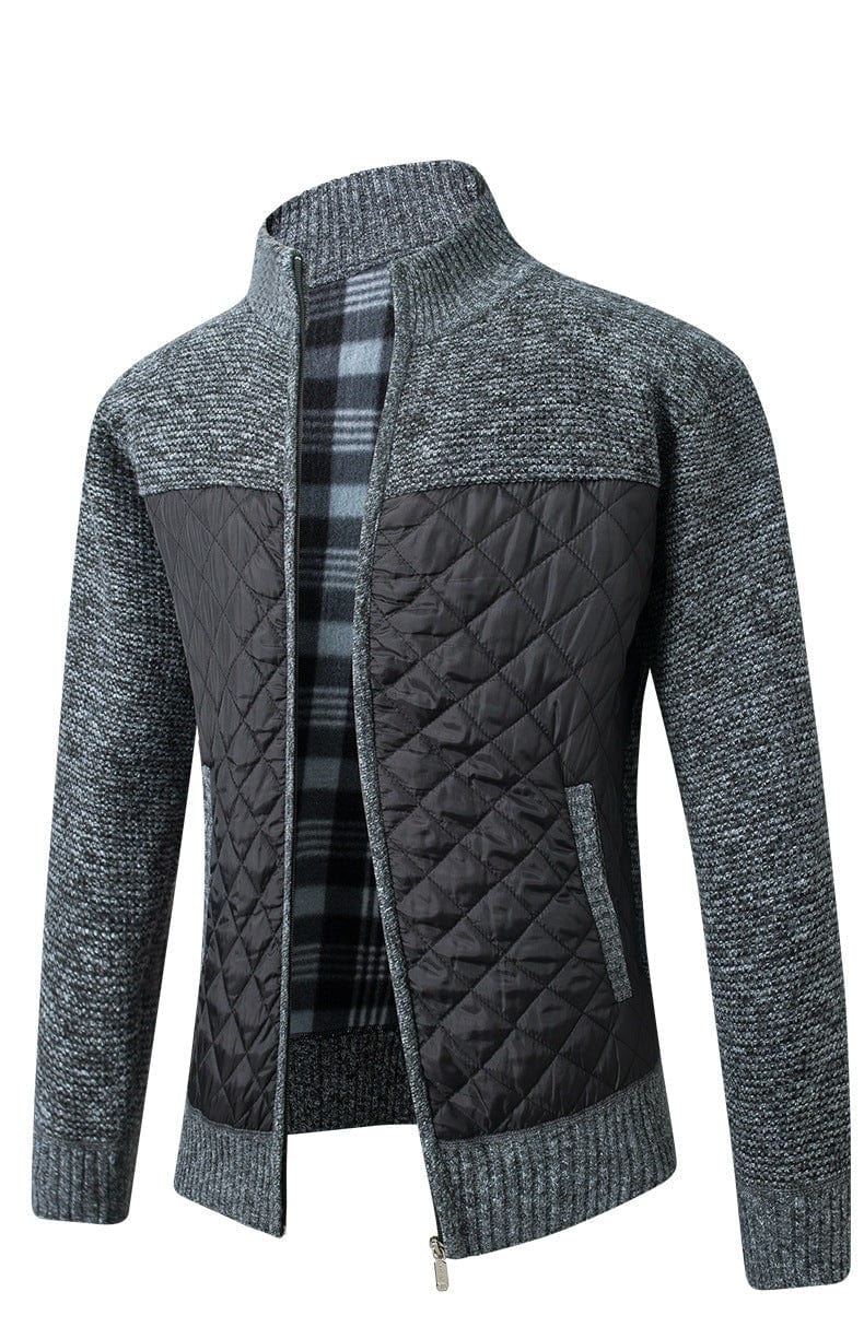 Laurent | Veste en tricot matelassée