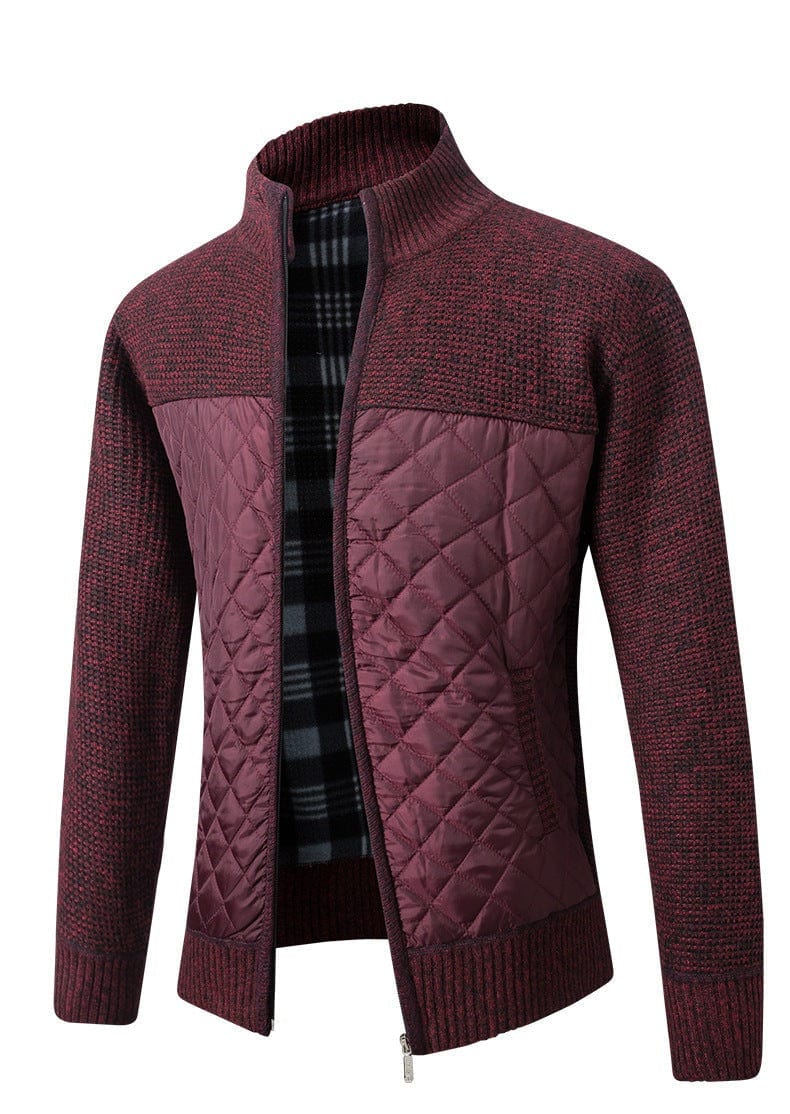Laurent | Veste en tricot matelassée