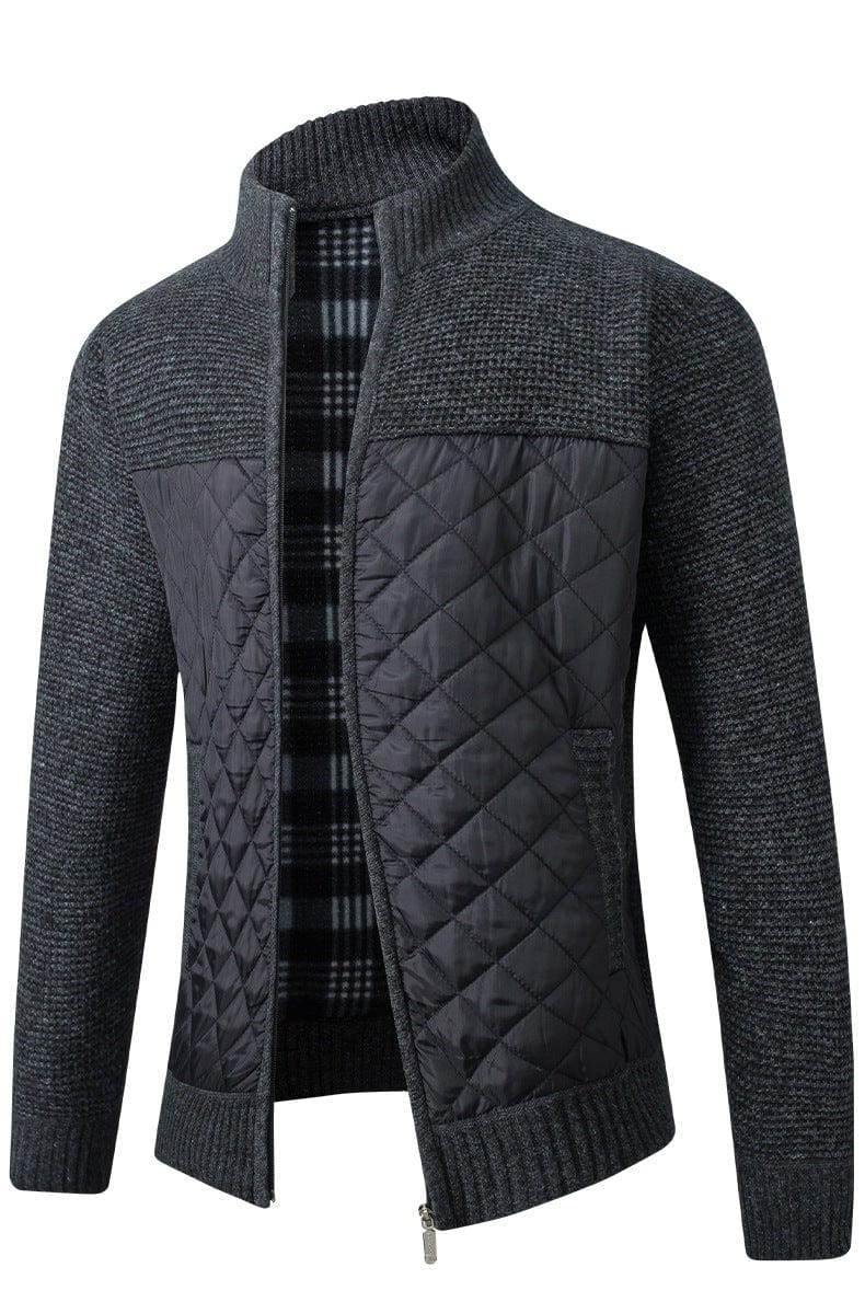 Laurent | Veste en tricot matelassée