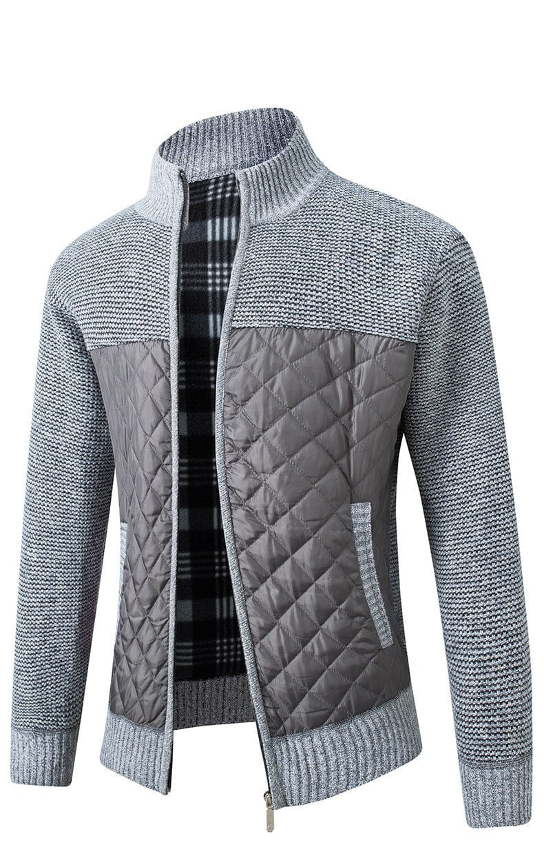 Laurent | Veste en tricot matelassée