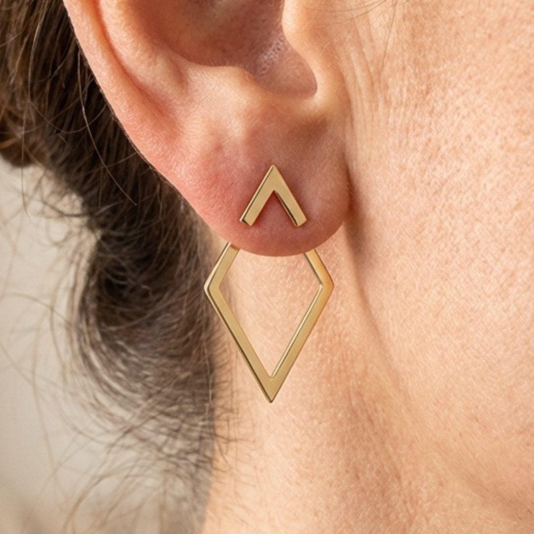 Boucles d'oreilles à tige Géométriques bohèmes