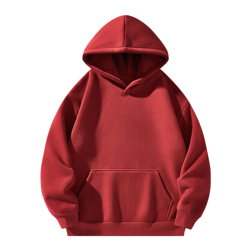 Chandail à capuchon épais doublé molleton pour homme et femme