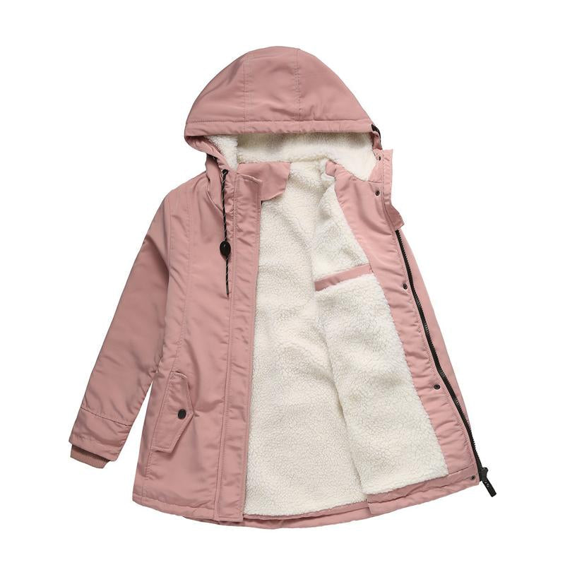 Annika | Manteau d'hiver matelassé à capuchon