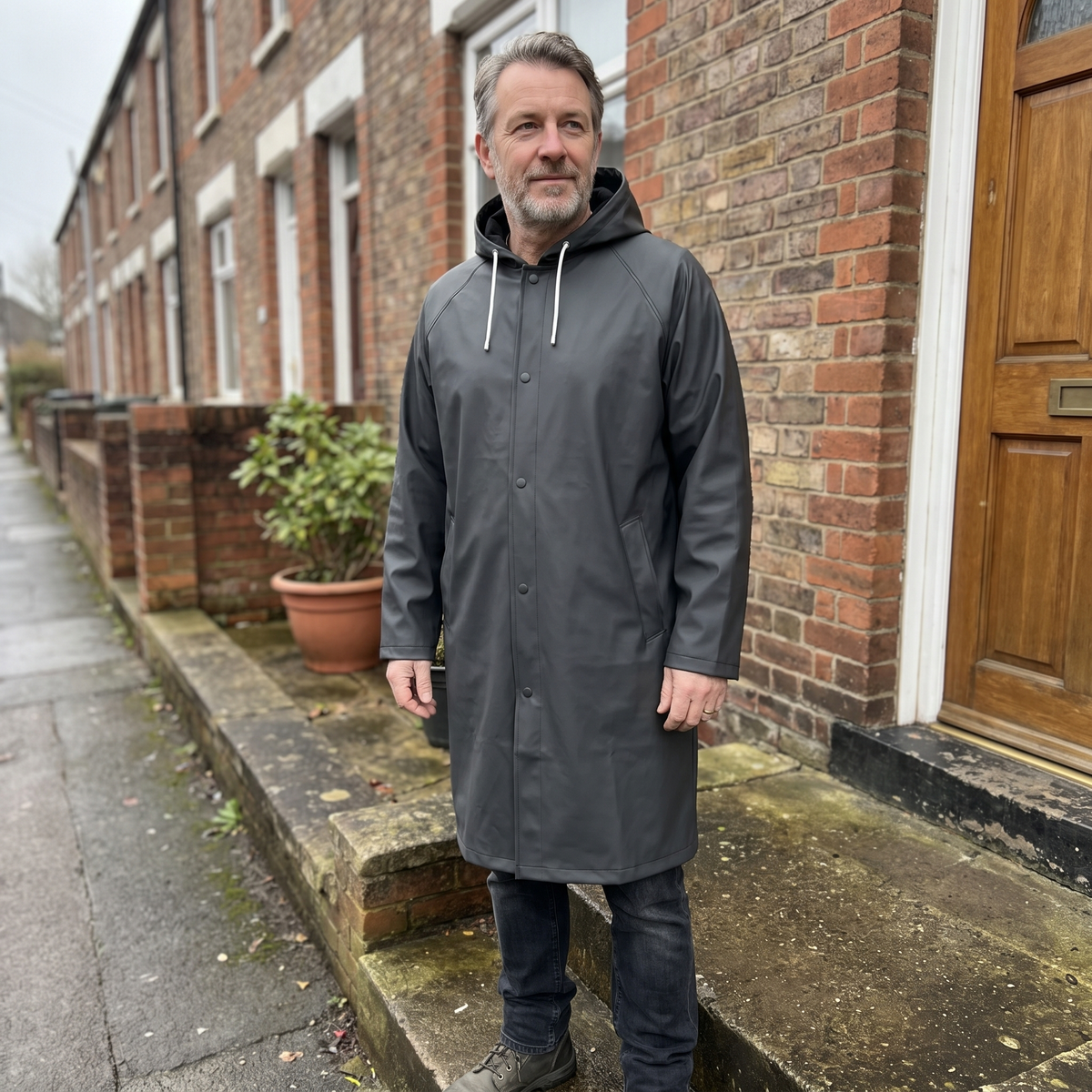 DryGuard™ | Imperméable long à capuchon
