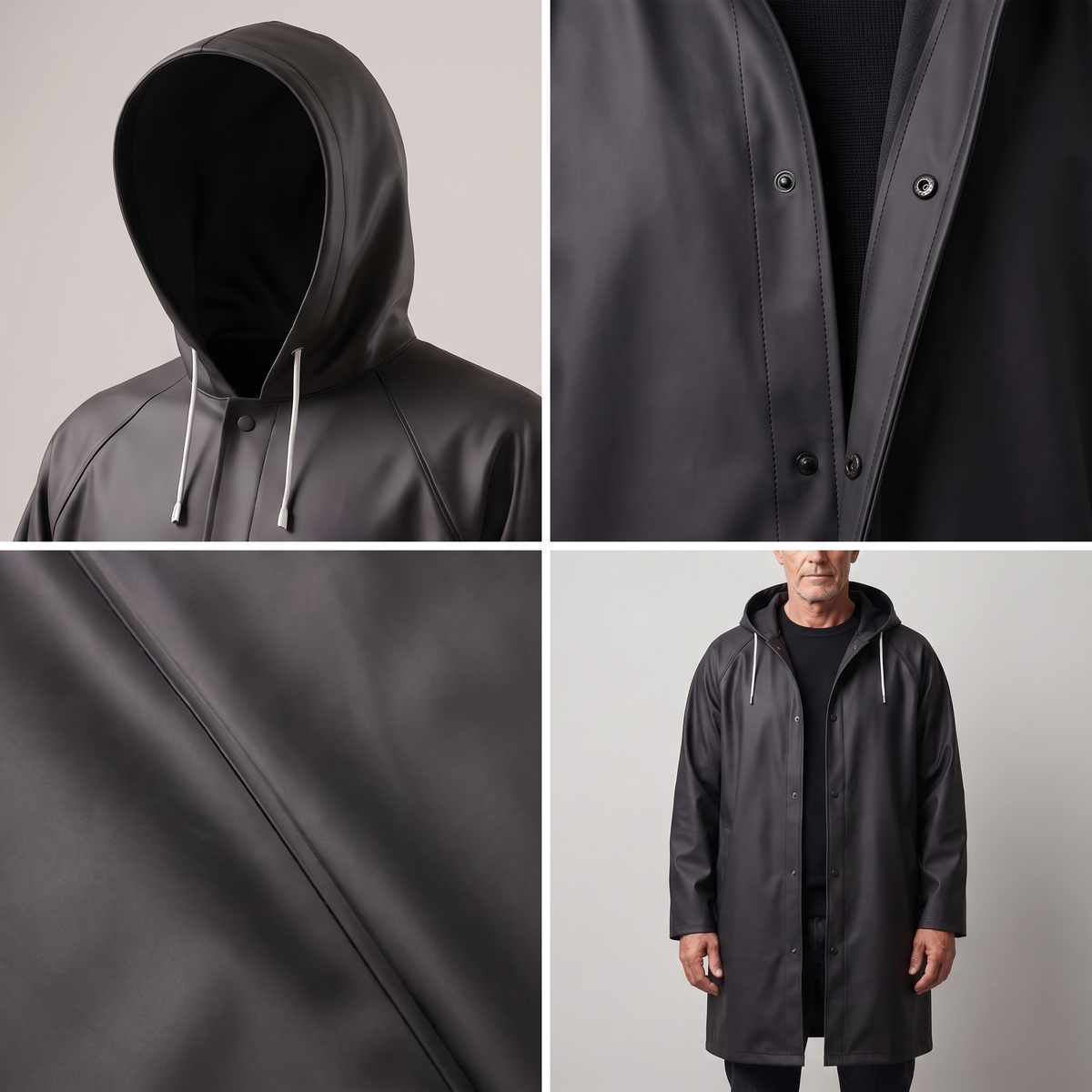DryGuard™ | Imperméable long à capuchon