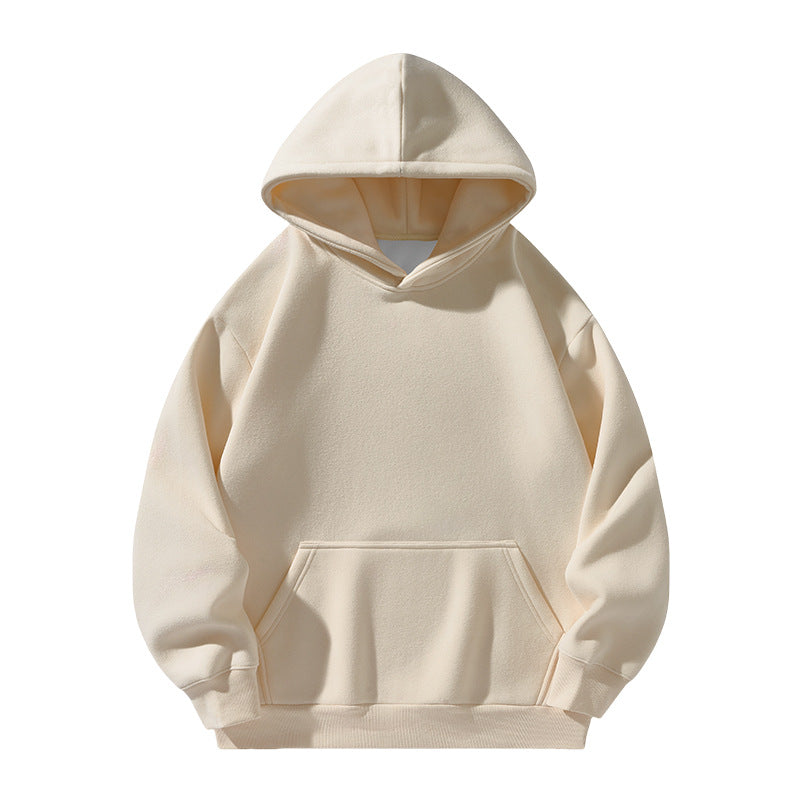 Chandail à capuchon épais doublé molleton pour homme et femme