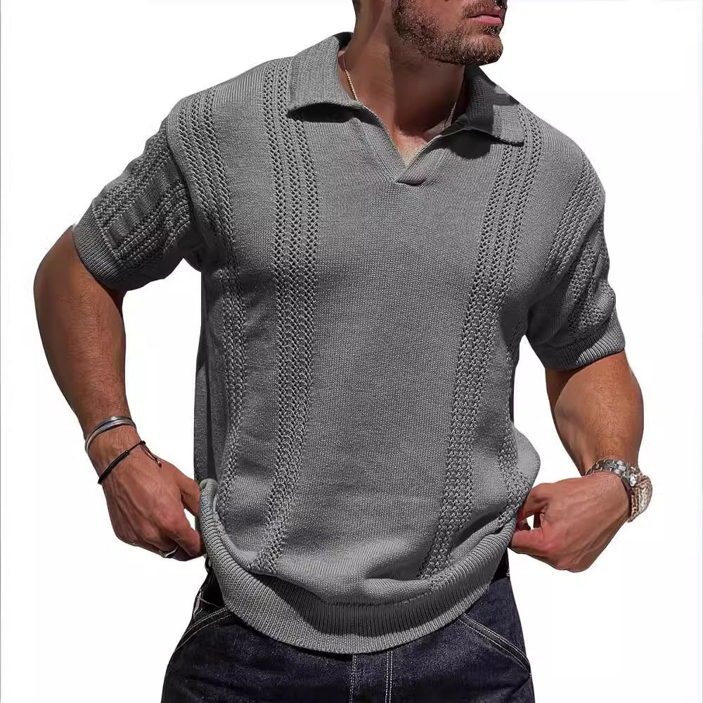 Hauts ajourés amples unis pour homme