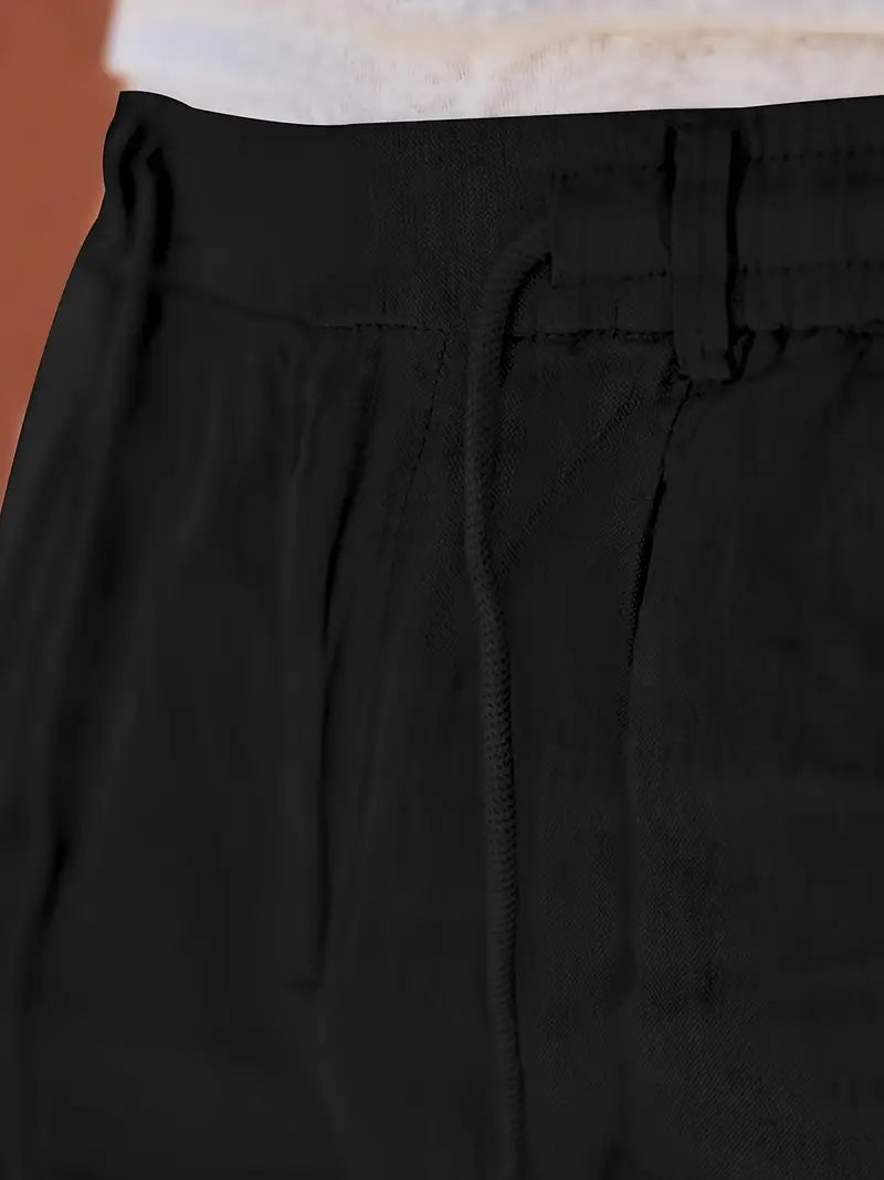 Tito | Pantalon large en lin avec cordon