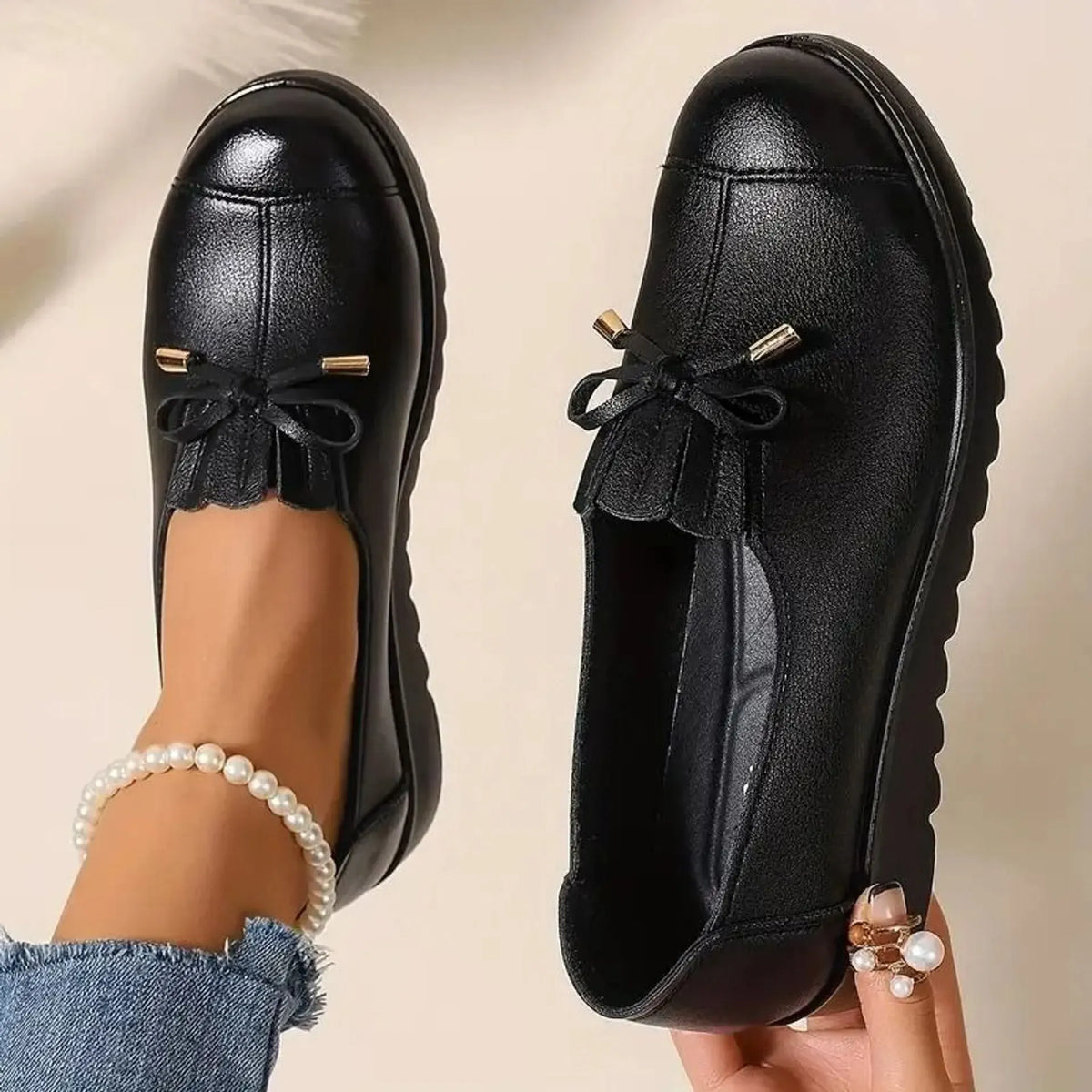 Irène™ | Mocassins confortables à plateforme