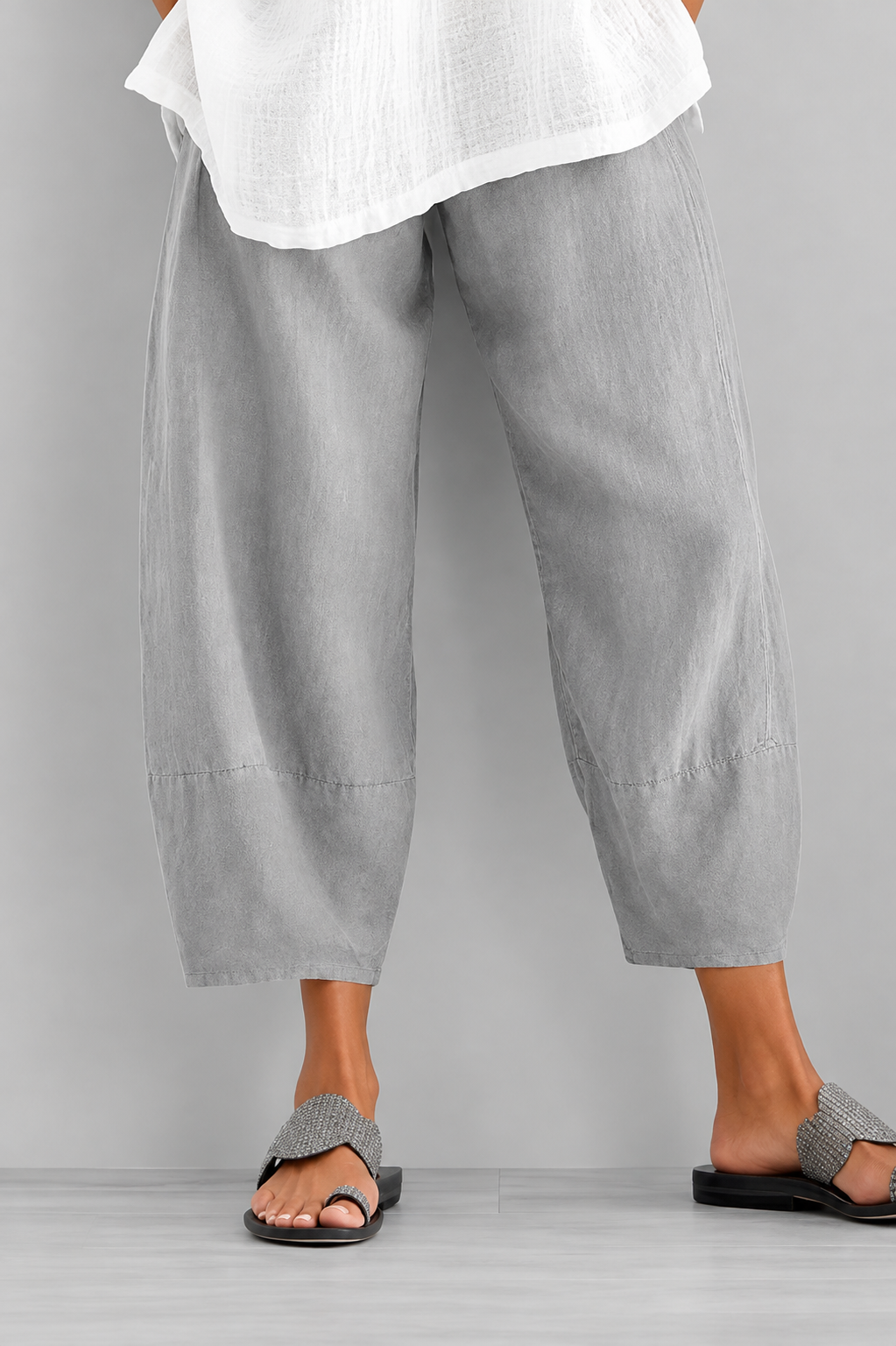 Pantalon ample en lin