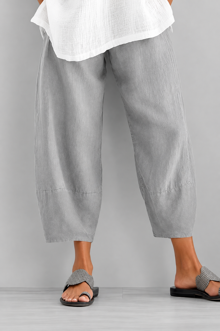 Pantalon ample en lin
