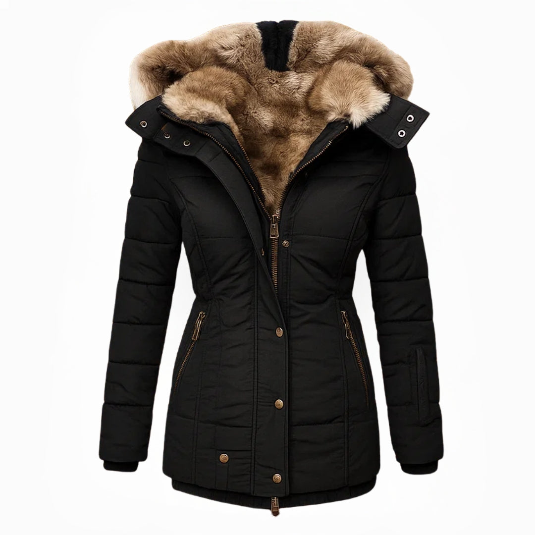Maybelle | Manteau d'hiver matelassé à capuchon