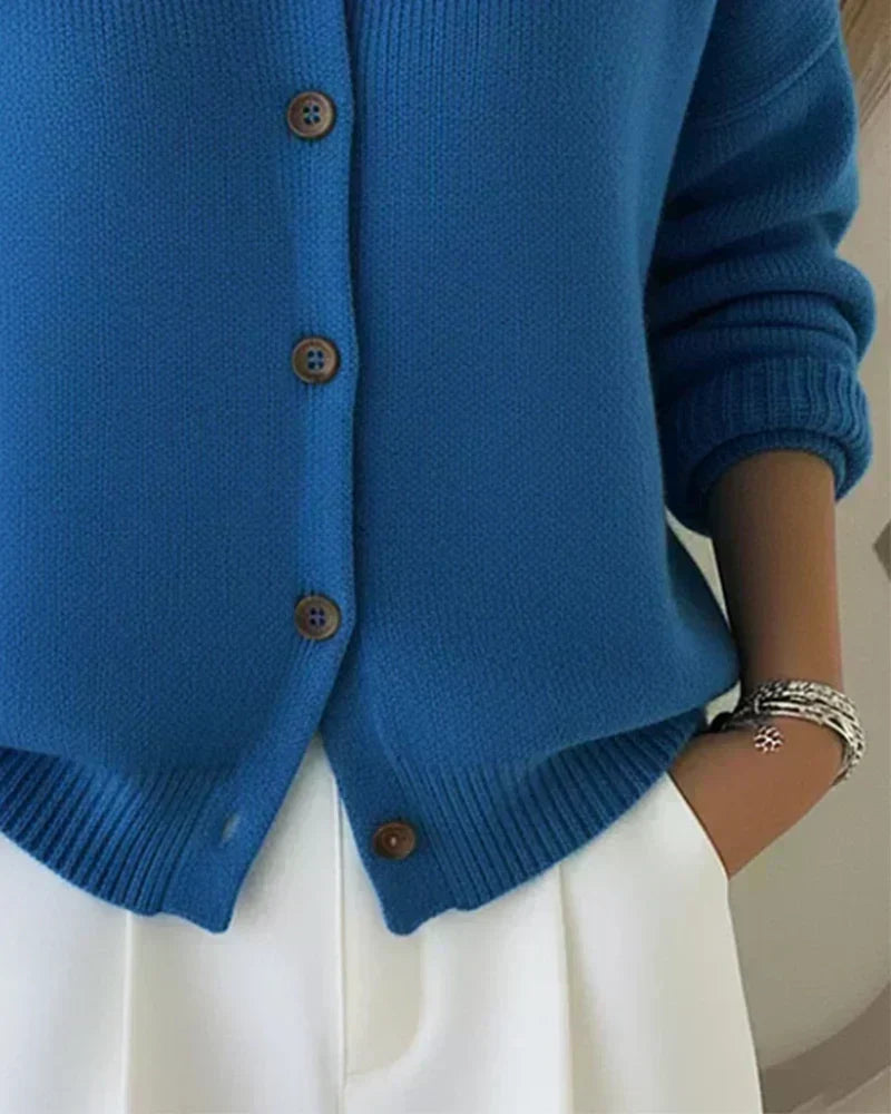 Priscilla | Veste en tricot à col chemise
