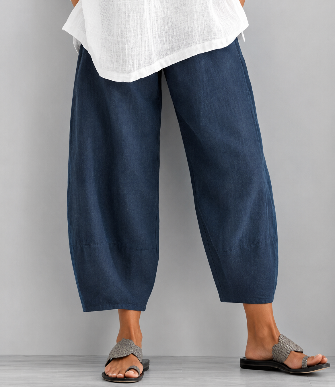 Pantalon ample en lin