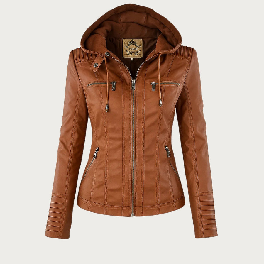 Flavia | Veste en cuir robuste et élégante