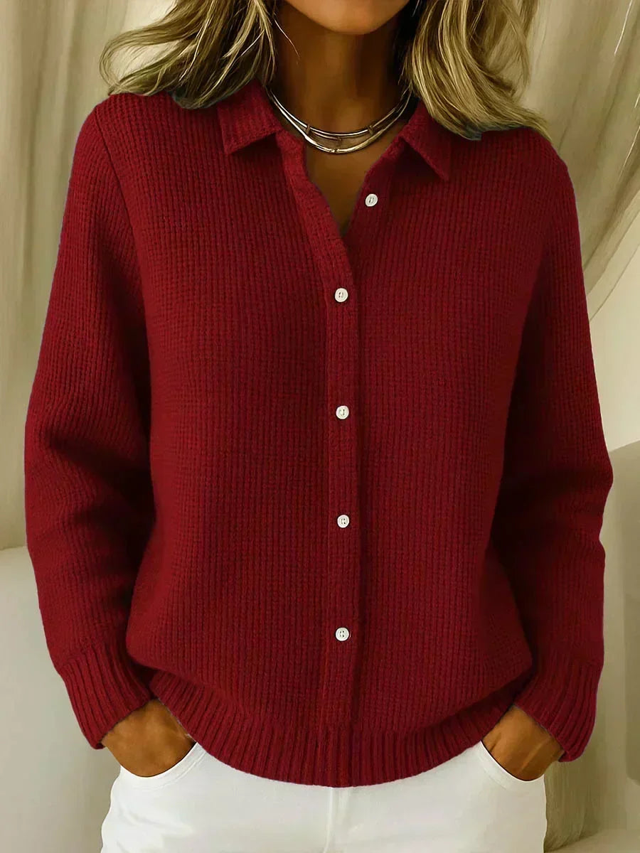 Manuela | Veste en tricot texturé à boutons