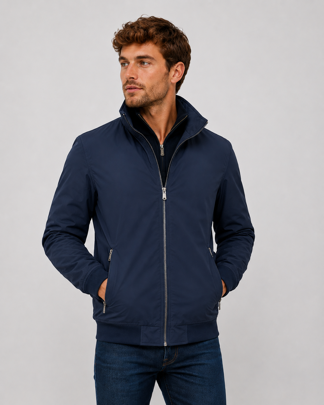 Blouson aviateur décontracté pour homme