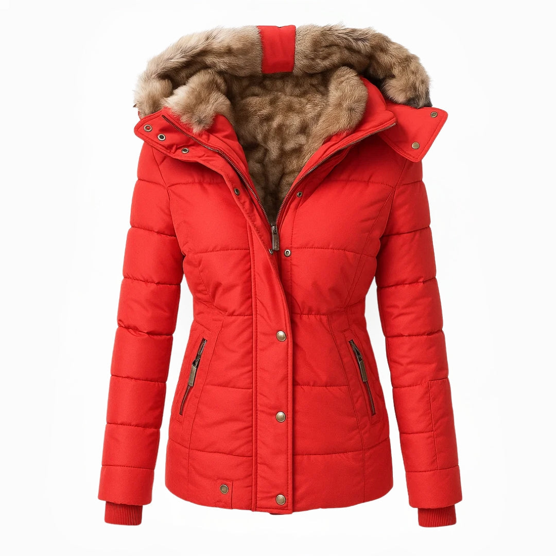 Maybelle | Manteau d'hiver matelassé à capuchon