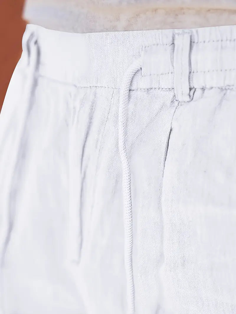 Tito | Pantalon large en lin avec cordon