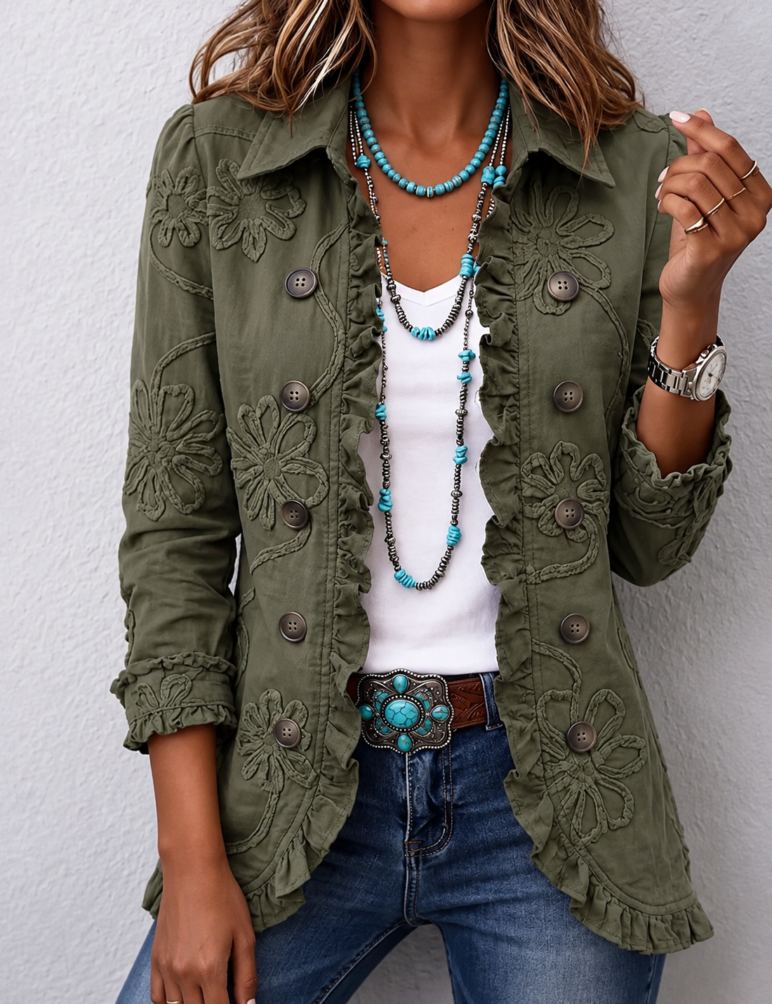 Veste fleurie Elena
