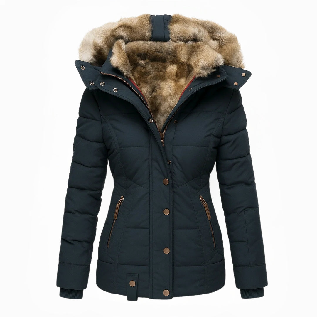 Maybelle | Manteau d'hiver matelassé à capuchon
