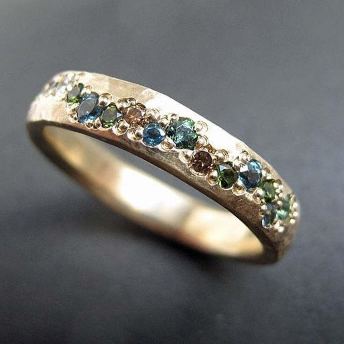 Bague Bunter dorée vintage