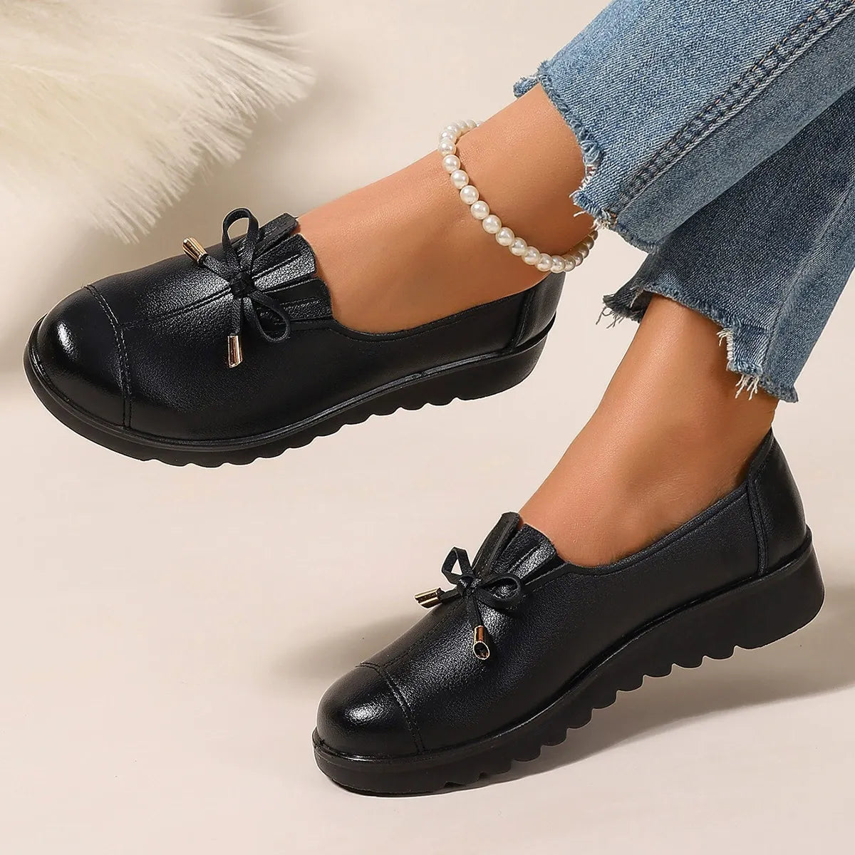 Irène™ | Mocassins confortables à plateforme