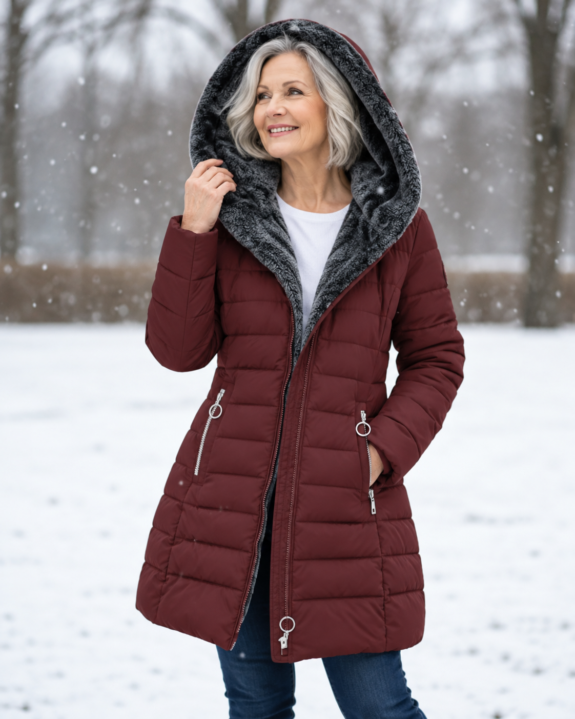 Marga™ | Manteau d'hiver matelassé chaud à capuchon