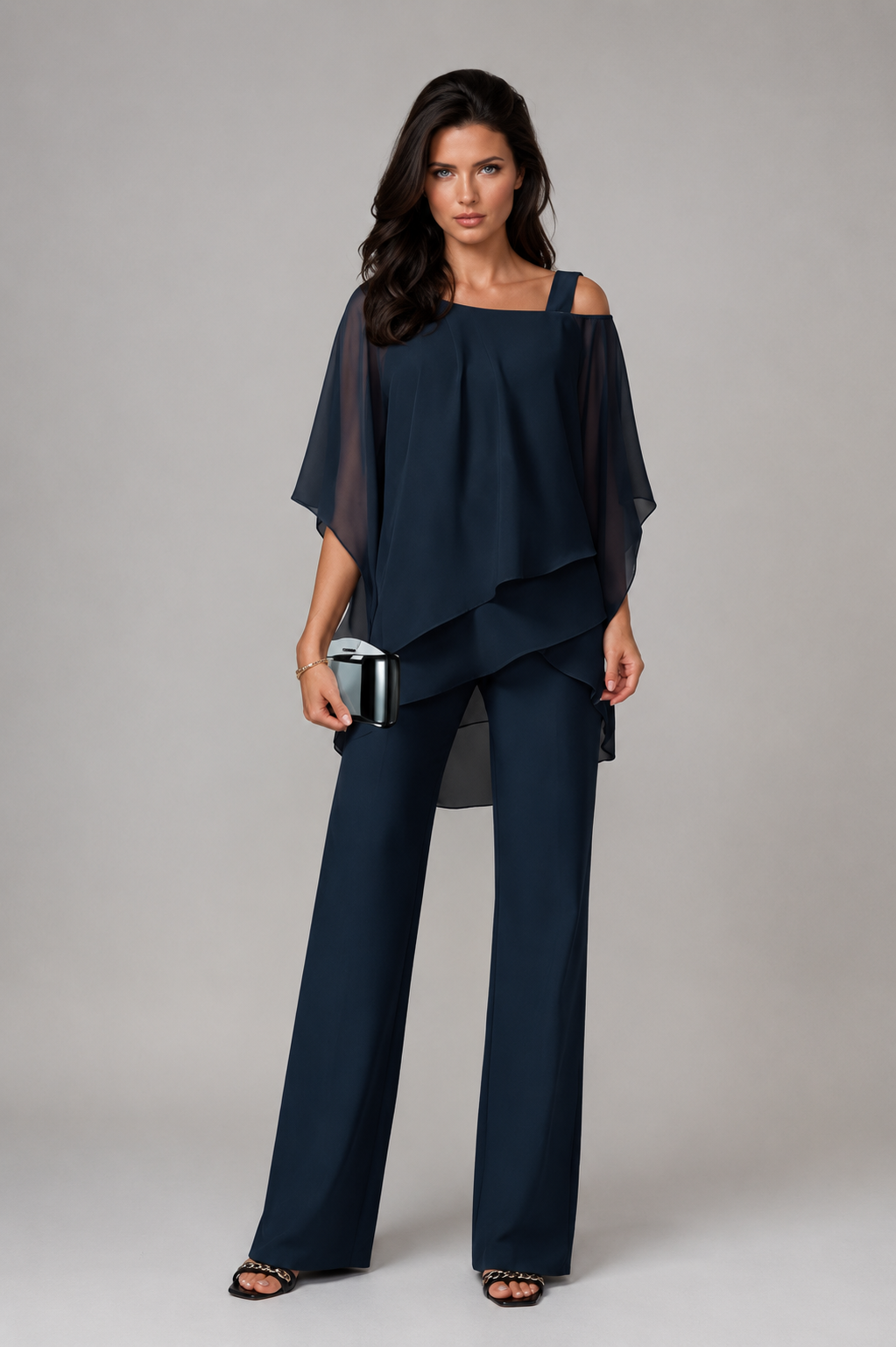 Alessia™ | Ensemble élégant deux pièces avec haut fluide