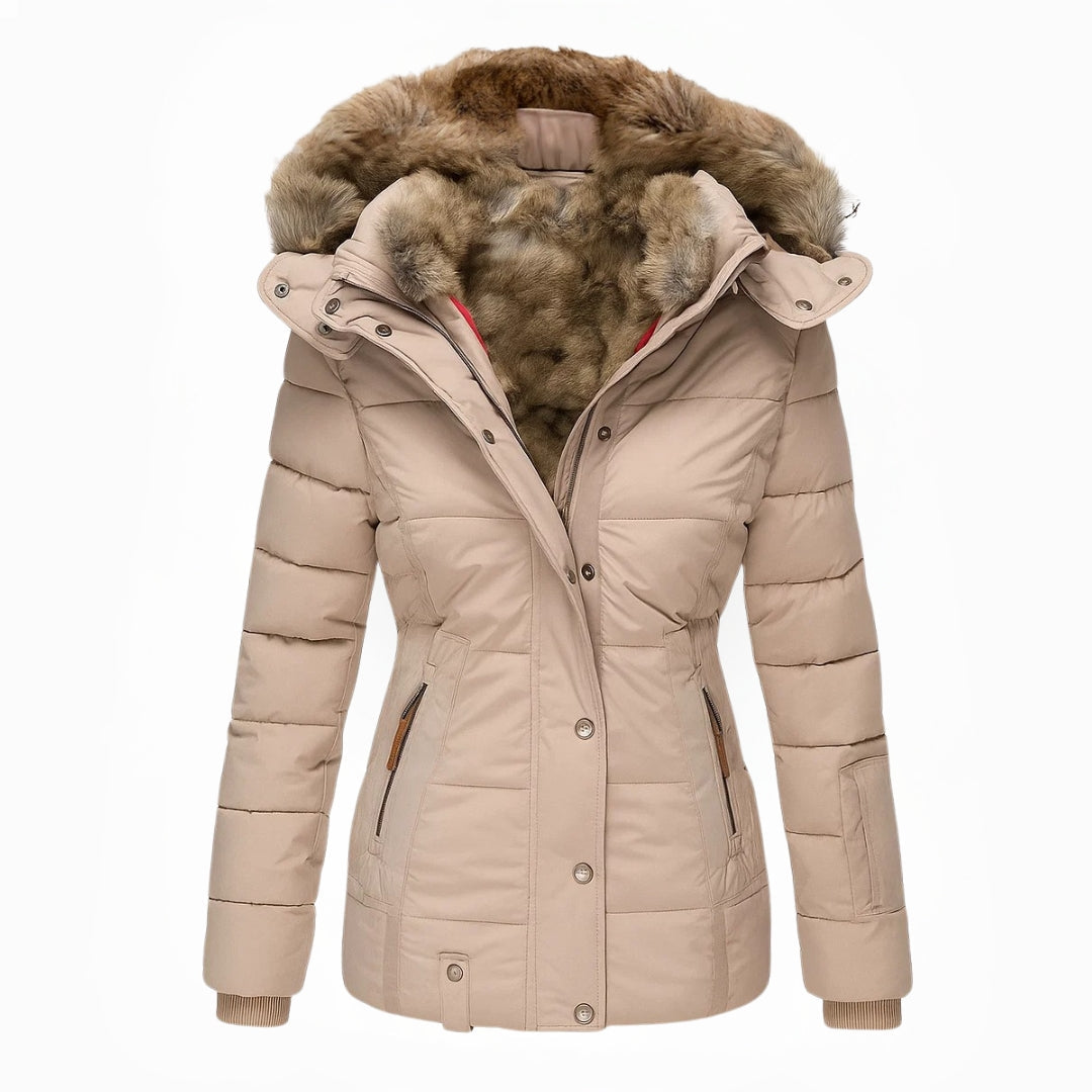 Maybelle | Manteau d'hiver matelassé à capuchon