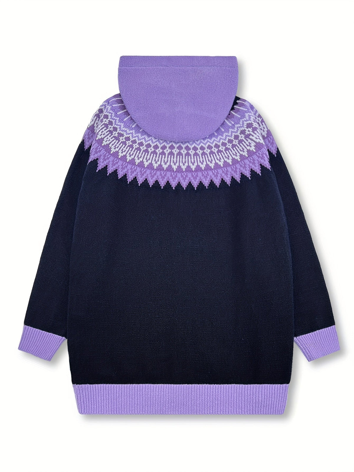 Gulnur | Cardigan à capuchon à motif nordique