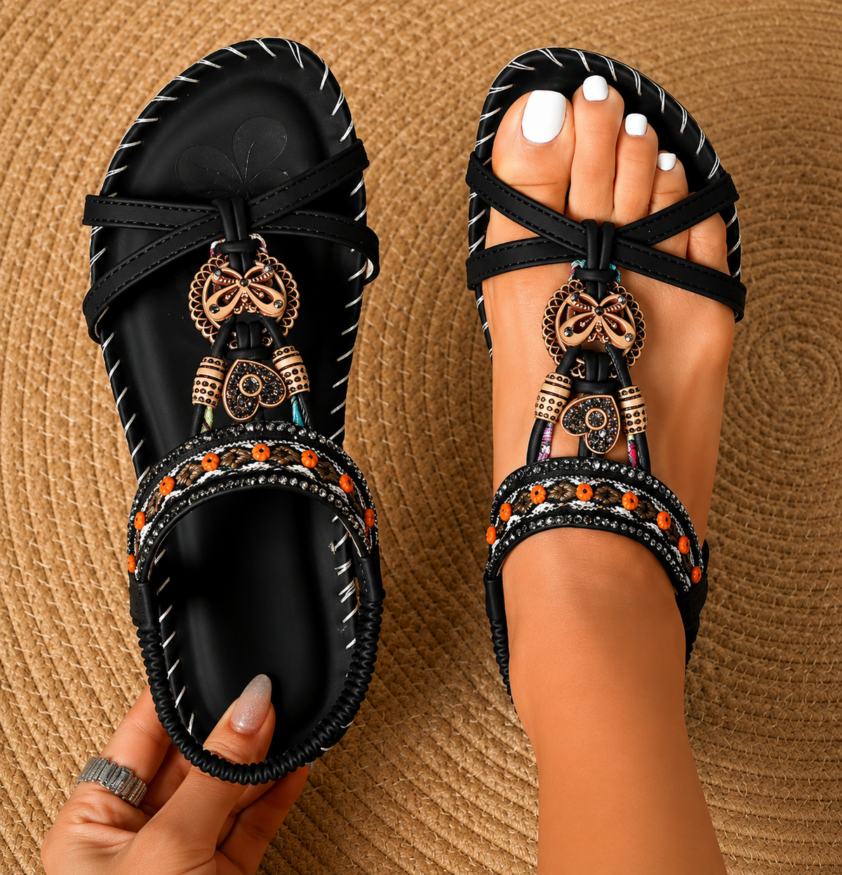 Elena | Sandales confort bohème chic