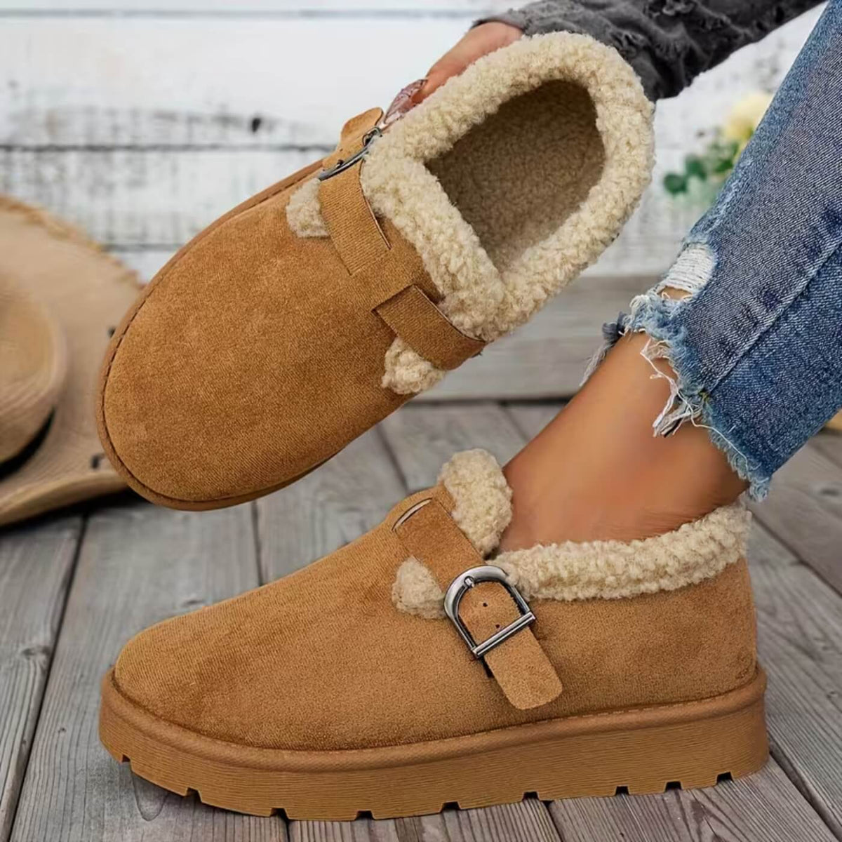 Amalie™ | Chaussures d'hiver chaudes à doublure douce et boucle