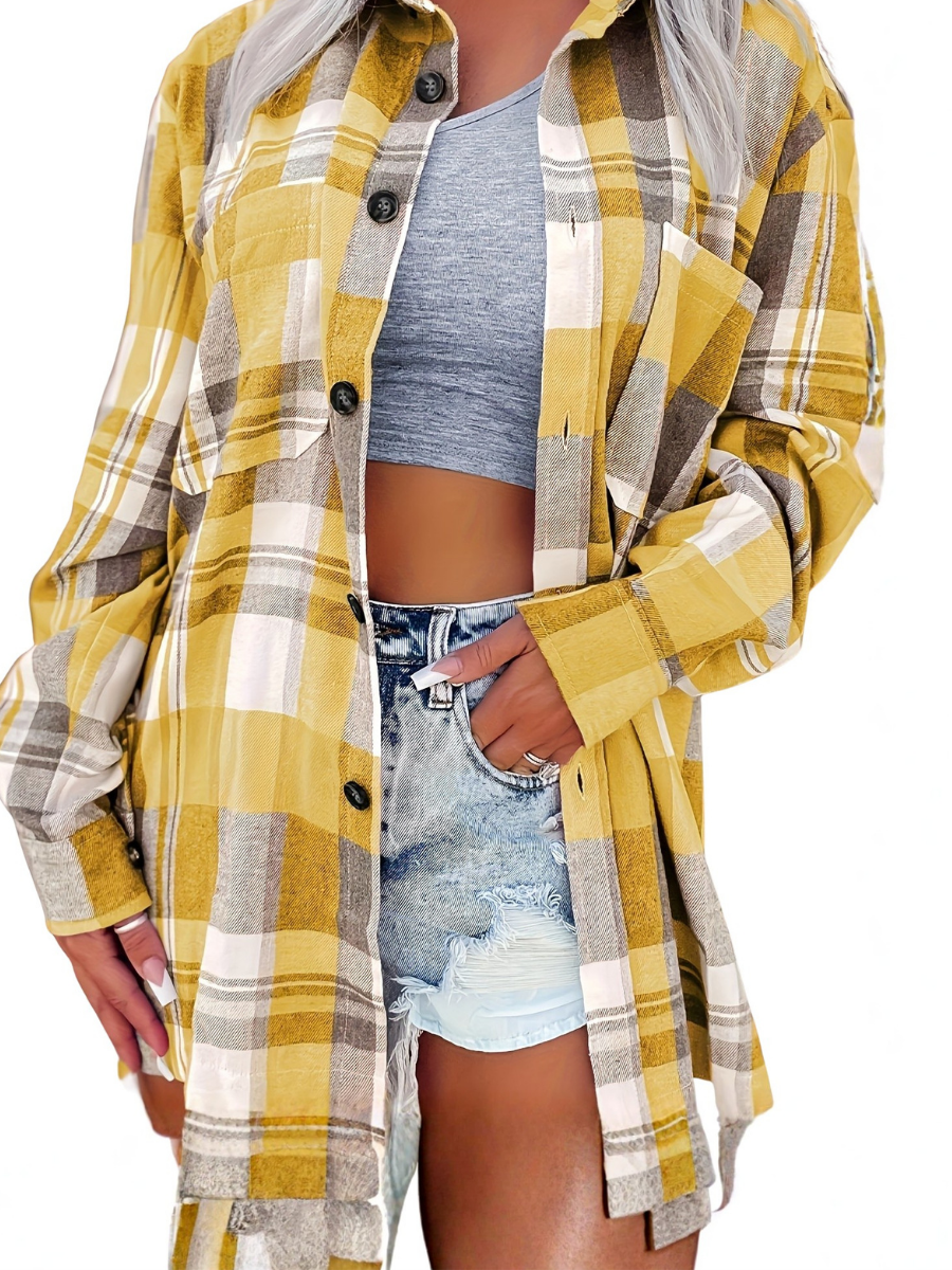 Chemise d'été à manches longues pour femme