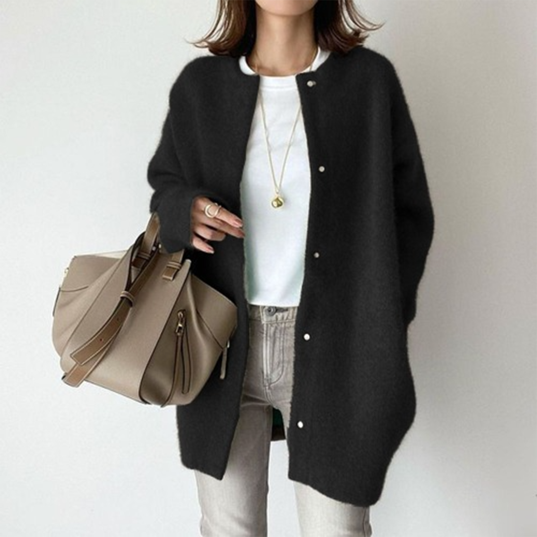 Alicia | Cardigan long en tricot doux