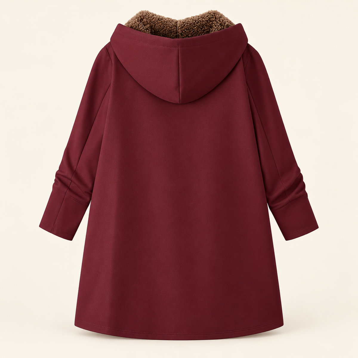 Evelyn | Manteau douillet à capuchon doublé sherpa